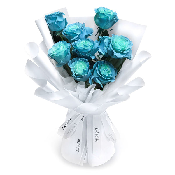 Fresh Flower Bouquet - Tiffany Blue Roses - 9/11 Roses｜Léselle